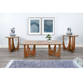Autumn Echo Oak Sinatra Rectangular Occassional Table Set