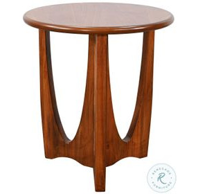 Heritage Horizon Medium Brown Round End Table