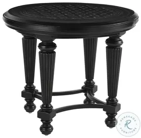 Kingstown Sedona Ebony Outdoor Round End Table