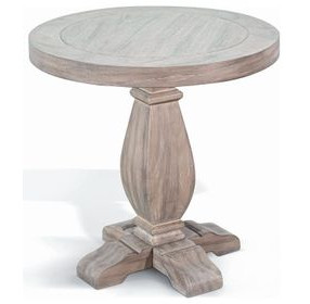 Ember Grace Natural 24" Round Chair Side Table