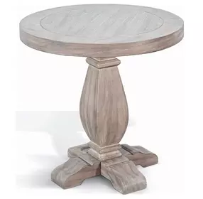 Ember Grace Natural 24" Round Chair Side Table