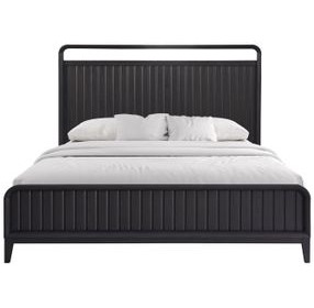 Aurora Peppercorn King Open Panel Bed