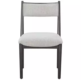 Aurora Peppercorn Cresent Chair Set of 2