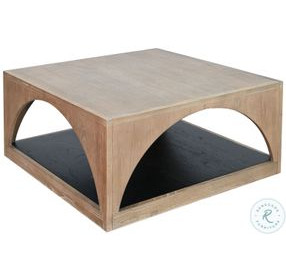 Sculpted Space Natural Square Coffee Table