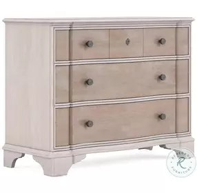 Alcove Belgian Ivory And Washed Maple Bachelors Chest