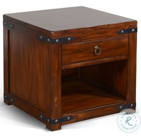 Hearthwood Haven Dark Brown Square End Table