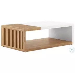 Portico Sienna And White Cocktail Table