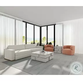 Portico Stucco White Occasional Table Set