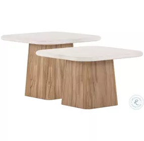 Portico Sienna And Cream Bunching Tables