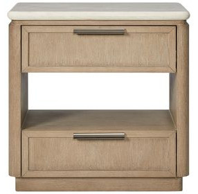 Elements Toffee 2 Drawer Nightstand with Drawer Fronts