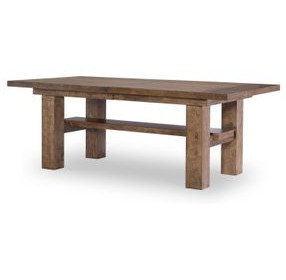 Artisans Place Vintage Pine and Ironwood 106" Extendable Rectangular Dining Table