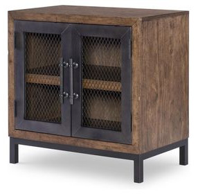 Artisans Place Vintage Pine and Ironwood 2 Door Nightstand