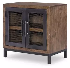 Artisans Place Vintage Pine and Ironwood 2 Door Nightstand