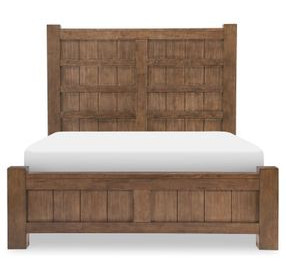 Artisans Place Vintage Pine and Ironwood King Panel Bed