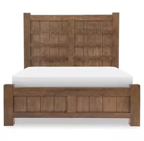 Artisans Place Vintage Pine and Ironwood California King Panel Bed