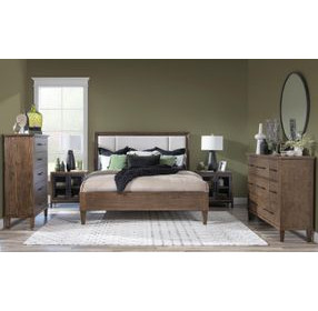 Artisans Place Brown and Beige Upholstered Bedroom Set
