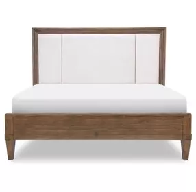 Artisans Place Brown and Beige California King Upholstered Bed