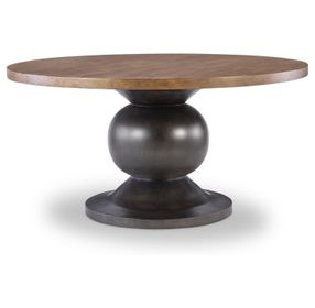 Artisans Place Vintage Pine and Ironwood 60" Round Dining Table