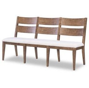 Artisans Place White Upholstered 67" Dining Bench