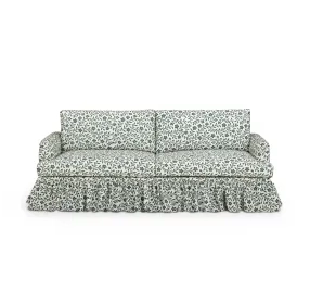 Gertrude Gray and White 90" Sofa