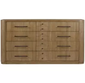 Blue Mallee Brown 12 Drawer Large Dresser