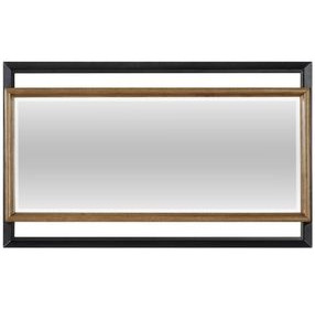 Blue Mallee Black and Brown Rectangular Dresser Mirror