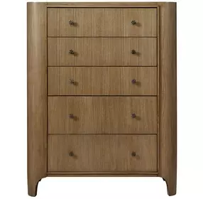 Blue Mallee Brown 5 Drawer Chest