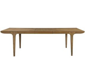 Blue Mallee Brown 100" Extendable Rectangular Dining Table