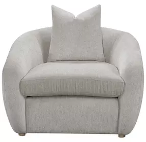 Blue Mallee Mendocino Beach Upholstered Cali Accent Chair with Pillow