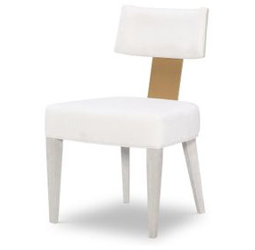Miramar White Upholstered Side Chair Set of 2