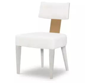 Miramar White Upholstered Side Chair Set of 2