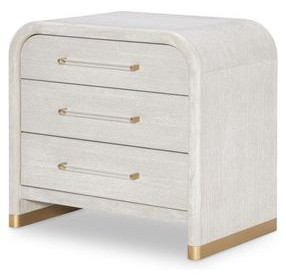 Miramar Oyster 3 Drawer Nightstand
