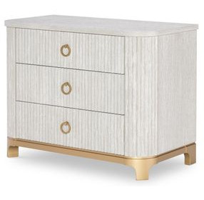 Miramar Oyster 3 Drawer Chest Nightstand
