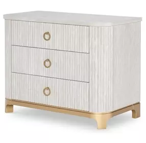Miramar Oyster 3 Drawer Chest Nightstand