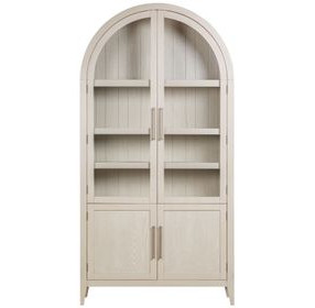 Fynn Light Gray 4 Door Display Cabinet