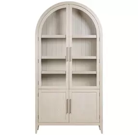 Fynn Light Gray 4 Door Display Cabinet
