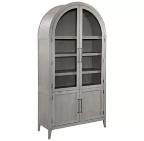 Fynn Light Gray 4 Door Display Cabinet