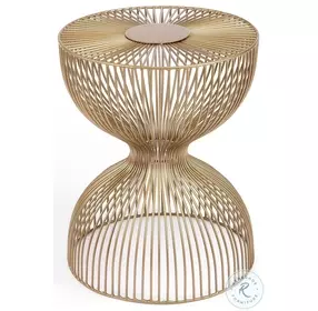 Nicholas Gold Metal End Table