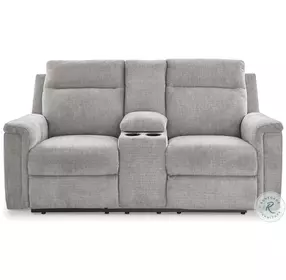 Barnsana Ash Power Reclining Console Loveseat