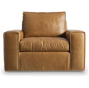 Nest Tan Upholstered Swivel Chair