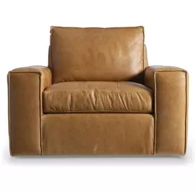 Nest Tan Upholstered Swivel Chair