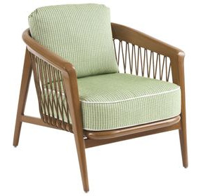 Palm Desert Poolside Green Upholstered Outdoor Occasional Chair