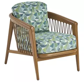 Palm Desert Poolside Blue Upholstered Outdoor Occasional Chair