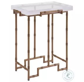 Palm Desert Poolside Brown Accent Table