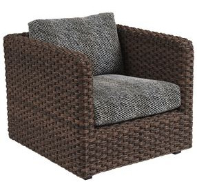 Kilimanjaro Black Upholstered Outdoor Lounge Chair