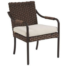 Kilimanjaro Beige Upholstered Outdoor Arm Chair