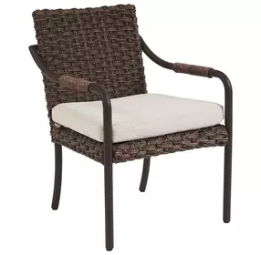 Kilimanjaro Beige Upholstered Outdoor Arm Chair