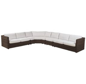 Kilimanjaro Beige 4 Piece Modular Outdoor Sectional with Loveseat