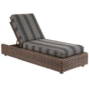 Kilimanjaro Black and Gray 83" Outdoor Chaise Lounge