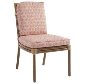 Sandpiper Bay Pink Upholstered Outdoor Side Chair